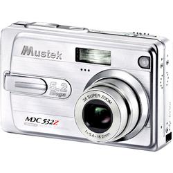 Mustek MDC 532Z Digital Camera - Silver - 4x Digital Zoom - 2.5 Active Matrix TFT Color LCD