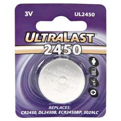 Ultralast NABC UL-2450 UltraLast Lithium Manganese Dioxide Button Cell Battery - Lithium Manganese Dioxide - 3V DC - General Purpose Battery
