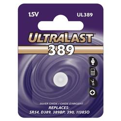 Ultralast NABC UL-389 UltraLast Silver Oxide Watch Battery - Silver Oxide - 1.5V DC - Watch Battery