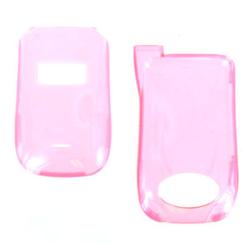 Wireless Emporium, Inc. NEXTEL i450/i455 Trans. Pink Snap-On Protector Case Faceplate