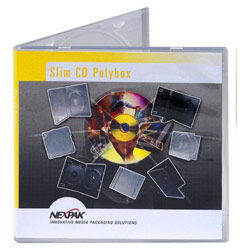 Nexpak SLIM3-PB-CLR Slim CD Polybox