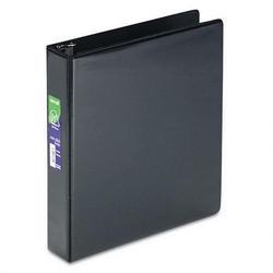 Samsill Corporation Non-Stick D-Ring Locking View Binder for 11 x 8-1/2 Sheets, 1-1/2 Cap., Black (SAM16450)