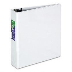 Samsill Corporation Non-Stick D-Ring Locking View Binder for 11 x 8-1/2 Sheets, 3 Cap., White (SAM16487)