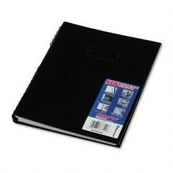 Rediform Office Products NotePro® Plain-Ruled Hardcover Notebook, 11 x 8-1/2, 300 Pages, Black (REDA10300BLK)