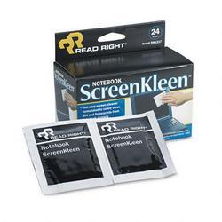 Read Right/Advantus Corporation Notebook ScreenKleen™ Pads, Saturated Lint-Free Pads 24 per Box (REARR1217)