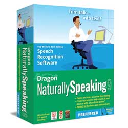 NUANCE COMMUNICATIONS Nuance Dragon NaturallySpeaking v.9.0 Preferred - PC (A109S-GD4-9.0)