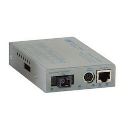 OMNITRON SYSTEMS Omnitron iConverter 10/100M Media Converter and Network Interface Device - 1 x RJ-45 , 1 x ST Duplex - 10/100Base-TX, 100Base-FX (8900-0-AW)