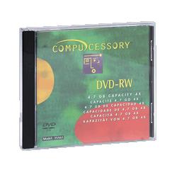 Compucessory dvd-rw, 4/7gb, 2x recording speed, with branded surface (CCS35561)