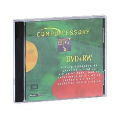 Compucessory dvd+rw, 4.7gb, 4x recording speed, with branded surface (CCS35560)
