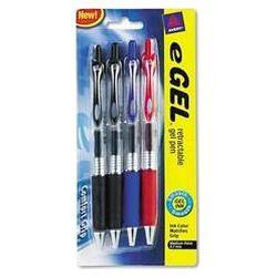 Avery-Dennison eGEL™ Retractable Gel Ink Roller Ball Pen, Assorted-Color Set, 0.7mm Point (AVE49949)