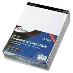 Ampad/Divi Of American Pd & Ppr evidence® perforated 8-1/2x11-3/4 pads, narrow rule, red margin, white, 50 shts, dozen (AMP20322)
