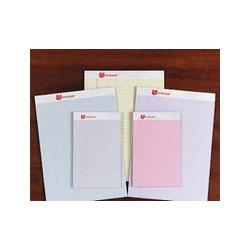 Universal Office Products fashion color perforated top blue writing pads, 8-1/2x11, wide rule, 50/pad, dozen (UNV35880)