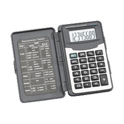 Compucessory handheld calculator with cover,8 digit lcd,2-1/2 x4-/10 x1/2 (CCS02196)