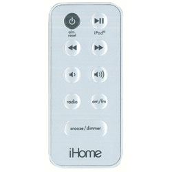 SDI Technologies iHome IHR5 Remote Control - White