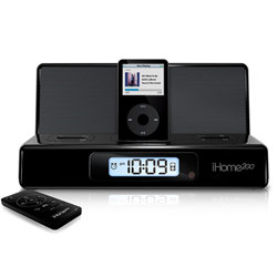 SDI Technologies iHome Portable Speaker System for iPod with Alarm Clock, iH27B