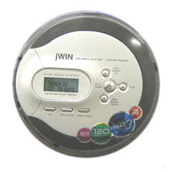 JWIN jWIN JX-CD977 CD MP3 Player - AM Tuner, FM Tuner - LCD