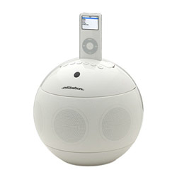 MSTATION AUDIO mStation 2.1 Stereo Orb for all iPods, White