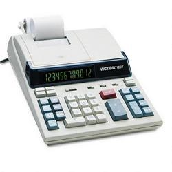 Victor 1297 2 Color Printing Calculator, 12 Digit Display, Margin, Tax, Item Count
