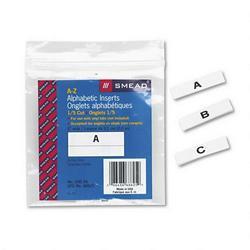Smead Manufacturing Co. A-Z Inserts for Hanging File Folder Tabs, 1/5 Cut