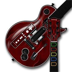 WraptorSkinz Abstract 01 Red Skin by TM fits Nintendo Wii Guitar Hero III (3) Les Paul Controller (G