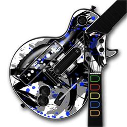 WraptorSkinz Abstract 02 Blue Skin by TM fits Nintendo Wii Guitar Hero III (3) Les Paul Controller (