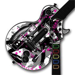 WraptorSkinz Abstract 02 Pink Skin by TM fits Nintendo Wii Guitar Hero III (3) Les Paul Controller (