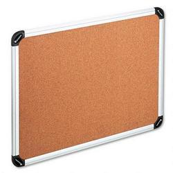 Universal Office Products Aluminum Frame Cork Bulletin Board, 24w x 18h