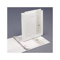 Samsill Corporation Antimicrobial Locking Round Ring View Binders, 1 1/2 Capacity, White