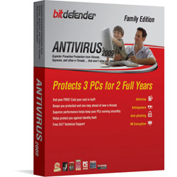 BitDefender Antivirus09 FamilyPk -2 YR/3Pc