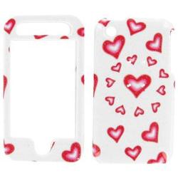 Wireless Emporium, Inc. Apple iPhone 3G Glitter Hearts Snap-On Protector Case