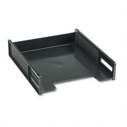 RubberMaid Basic Front Load Stackable® Tray, Letter Size, Black