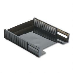 RubberMaid Basic Front Load Stackable® Tray, Letter Size, Smoke
