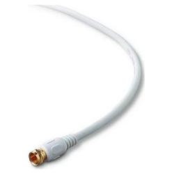 Belkin RG59 Coaxial Cable - 1 x F-connector - 1 x F-connector - 12ft - White