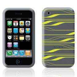 Belkin Silicone Sleeve for iPhone 3G - Gray/Grapefruit