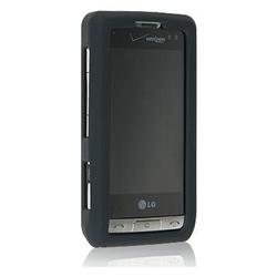IGM Black Silicone Skin Case + Car Charger For LG VX9700 Dare