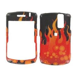Wireless Emporium, Inc. Blackberry Curve 8330 Orange Flame Snap-On Protector Case Faceplate