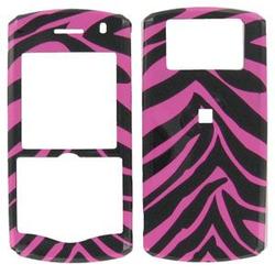 Wireless Emporium, Inc. Blackberry Pearl 8110/8120/8130 Pink Zebra Snap-On Protector Case Faceplate