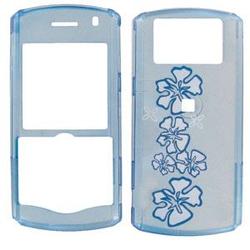 Wireless Emporium, Inc. Blackberry Pearl 8110/8120/8130 Trans. Blue Hawaii Snap-On Protector Case Faceplate