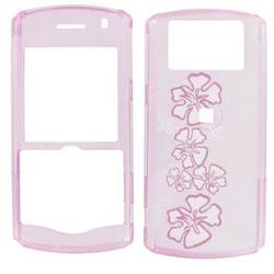 Wireless Emporium, Inc. Blackberry Pearl 8110/8120/8130 Trans. Pink Hawaii Snap-On Protector Case Faceplate