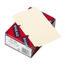 Smead Manufacturing Co. Blank Self Tab Manila Card Guides, 3 x 5, 1/3 Tab Cut, 100/Box