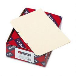 Smead Manufacturing Co. Blank Self Tab Manila Card Guides, 4 x 6, 1/3 Tab Cut, 100/Box