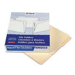 Esselte Pendaflex Corp. Blank Tab File Guides, 18 pt. Manila, 1/3 Cut, Letter Size, 100/Box