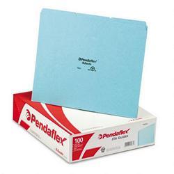 Esselte Pendaflex Corp. Blank Tab File Guides, 25 pt. Blue Pressboard, 1/3 Cut, Letter Size, 100/Box
