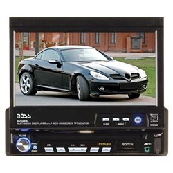 BOSS Audio Boss BV9985 Car Video Player - 7 Active Matrix TFT LCD - NTSC, PAL - DVD-R, CD-RW, Secure Digital (SD) - DVD Video, WMA, MP3, MP4, SVCD, Video CD - 340W AM, FM