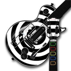 WraptorSkinz Bullseye Black and White Skin by TM fits Nintendo Wii Guitar Hero III (3) Les Paul Cont