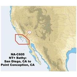 C-MAP USA C-Map Na-C605 C-Card Format San Diego - Point Conc Bathy