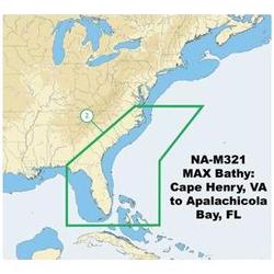 C-MAP USA C-Map Na-M321 Sd Card Format Cape Henry Nc-Apalachicola Fl