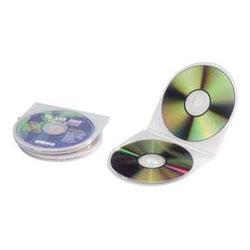INNOVERA CD/DVD Storage Cases Polypropylene Sea Shell Case, Clear, 25/Pack