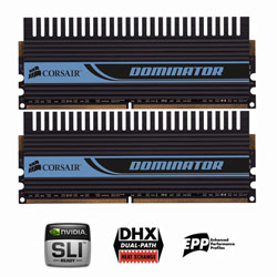 CORSAIR XMS CORSAIR XMS2 DOMINATOR 4GB ( 2 X 2GB ) PC2-8500 1066MHz 240-pin DDR2 CL5 Dual Channel Memory Kit