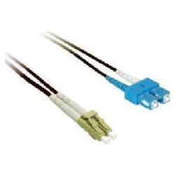 CABLES TO GO Cables To Go Fiber Optic Duplex Patch Cable - (Riser) - 2 x LC - 2 x SC - 3.28ft - Black